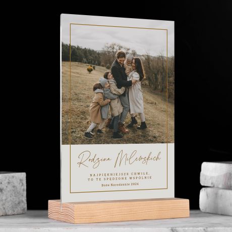 Ramka świąteczna PREZENT GWIAZDKOWY dla rodziny